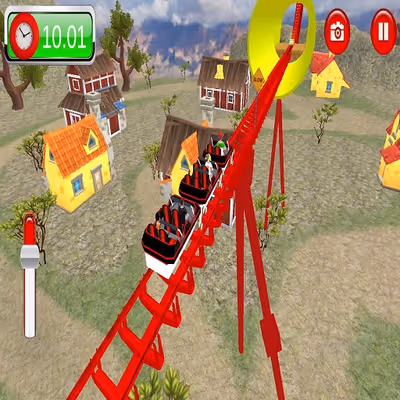 Roller Coaster Crazy Drive Game