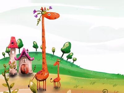 Cartoon Giraffe Puzzle