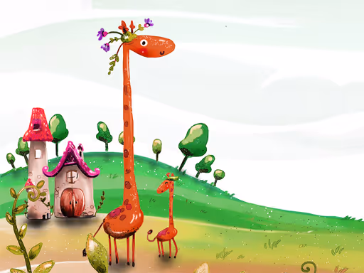 Cartoon Giraffe Puzzle