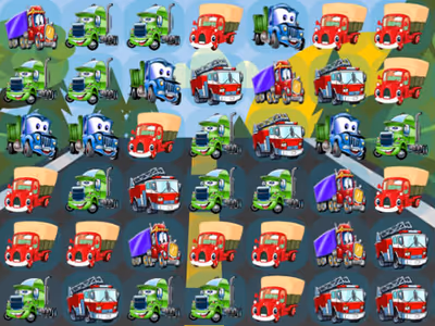 Cartoon Trucks Match 3