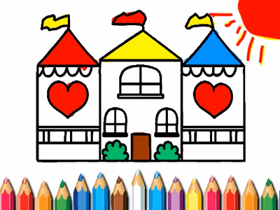 Doll House Coloring Book