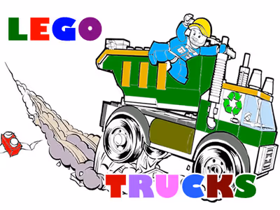 Lego Trucks Coloring