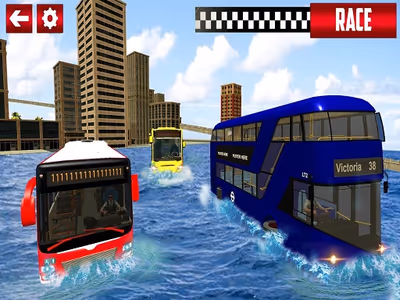 Extreme Water Surfer Bus Simulator