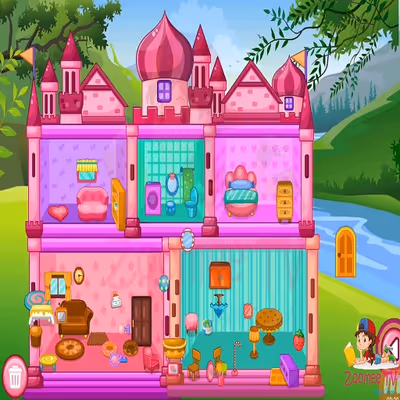 Princess Baby Doll House Cleanup Game