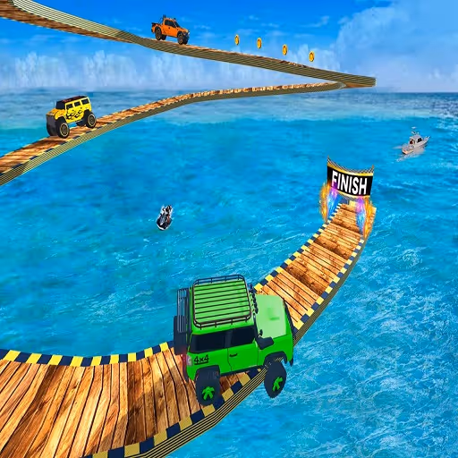 Impossible Tracks Jeep Stunts Driving Game