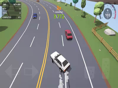 Polygon Drift: Endless Traffic Racing