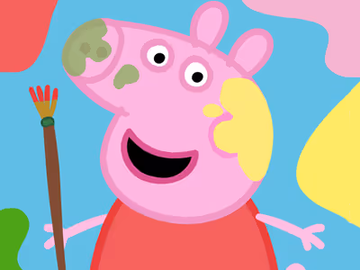 Cute Pigs Paint Box