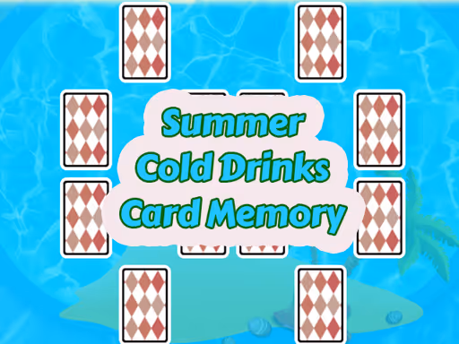 Summer Cold Drinks Card Memory