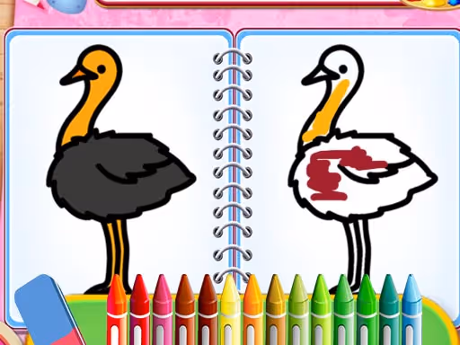 Coloring Birds Game