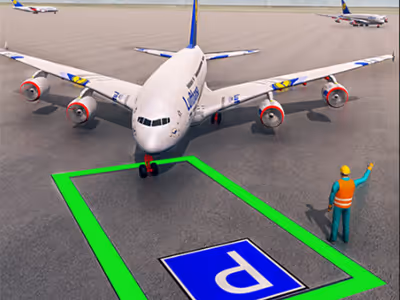 Air Plane Parking 3d