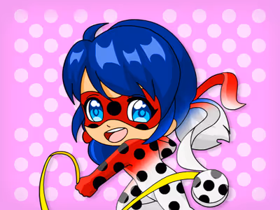 Chibi DottedGirl Coloring Book