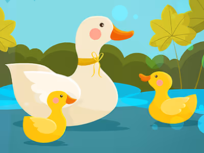 Mother Duck and Ducklings Jigsaw