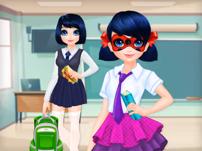 Dotted Girl Back To School