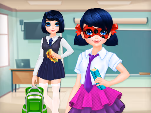 Dotted Girl Back To School