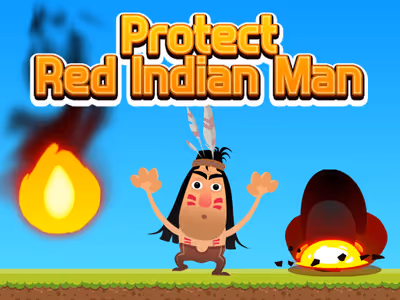 Protect Red Indian Man
