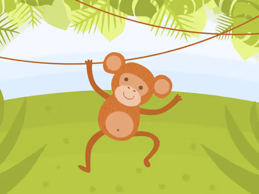 Funny Monkeys Coloring