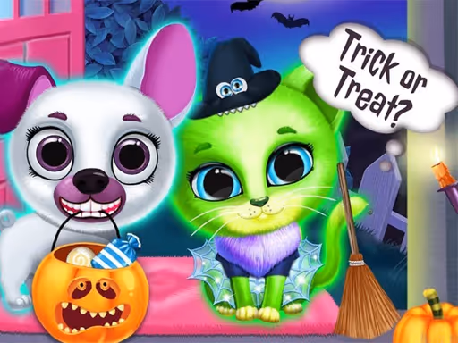 Scary Makeover Halloween Pet Salon