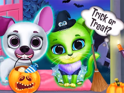 Scary Makeover Halloween Pet Salon
