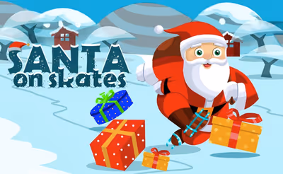 Santa on skates