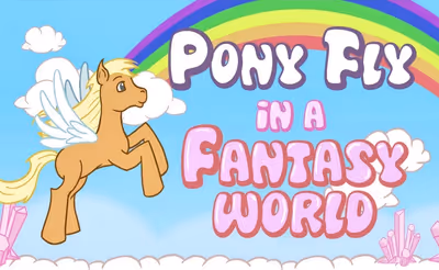 Pony Fly in a Fantasy World