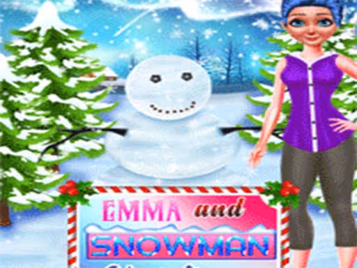 Emma And Snowman Christmas