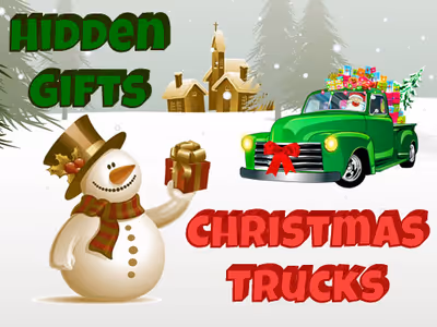 Christmas Trucks Hidden Gifts