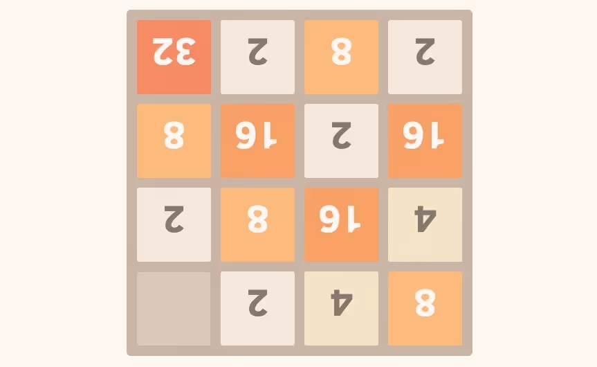 2048 Upside Down
