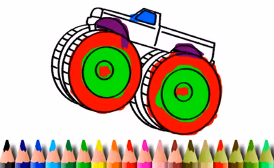 BTS Monster Truck Coloring