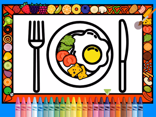 Color and Decorate Dinner Plate