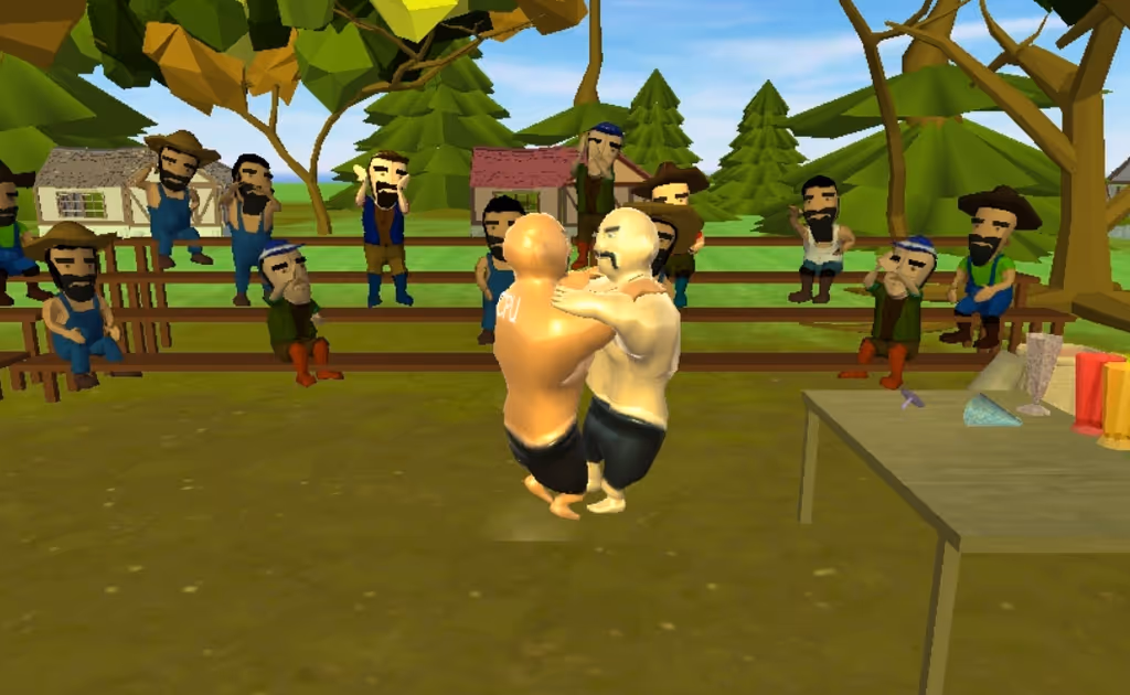Oil Wrestling