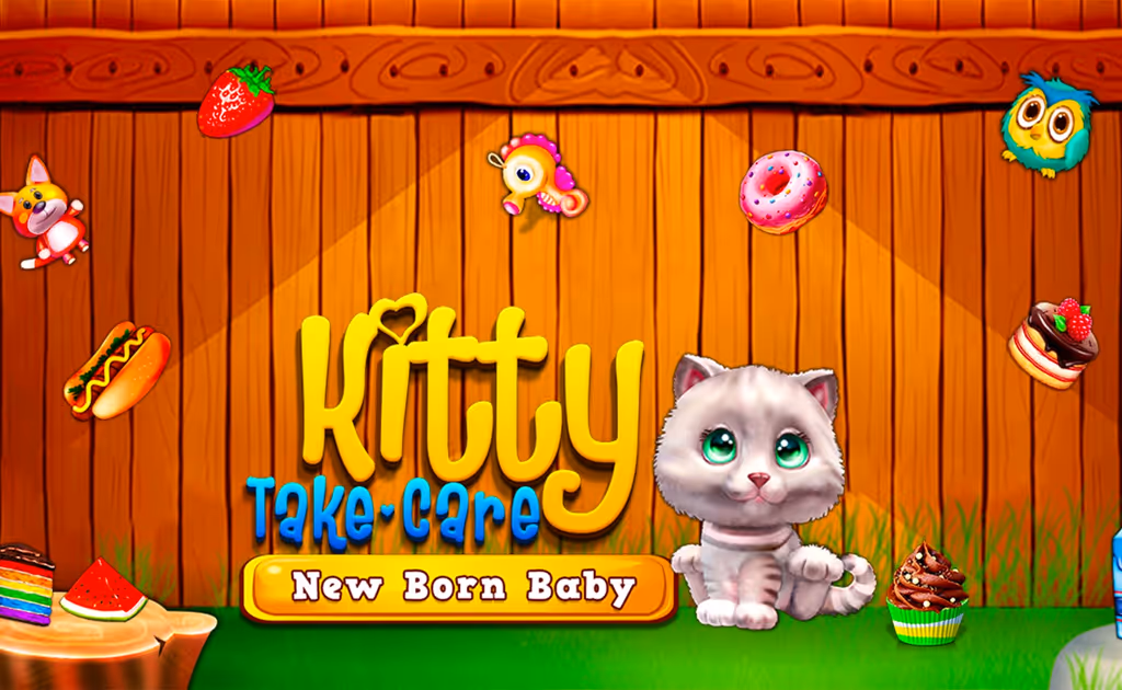 Kitty Take Care New Born Baby