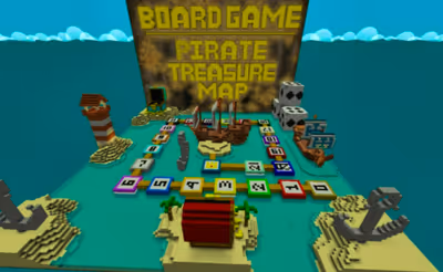 Board Game: Pirate Treasure Map!