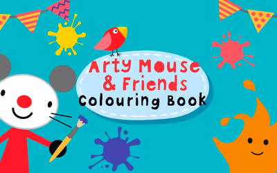Arty Mouse Coloring Book