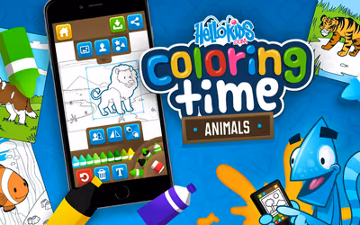 HelloKids Coloring Time - Animals