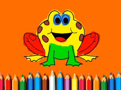 BTS Funny Frog Coloring Book