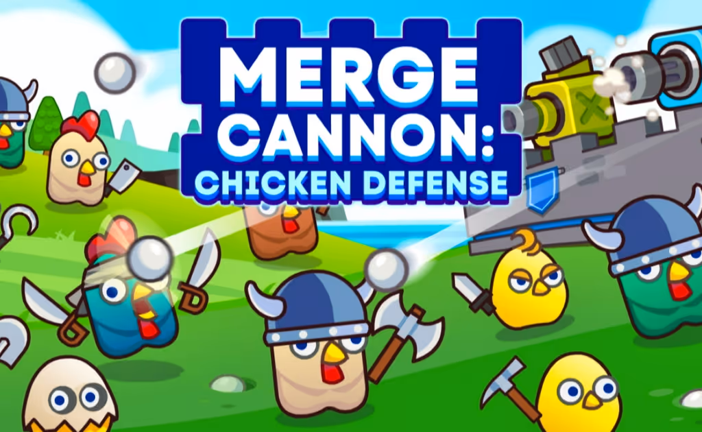 Merge Cannon: Chicken Defense