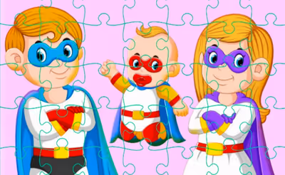 Super Hero Family Jigsaw