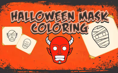Halloween Mask Coloring