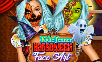 Kylie Jenner Halloween Face Art