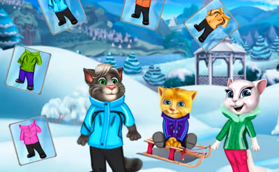 Cats Winter Fun
