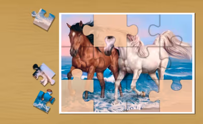 Animals Jigsaw Puzzle Horses