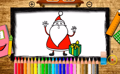 BTS Santa Claus Coloring Book