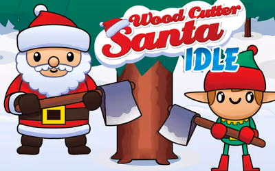 Wood Cutter Santa Idle