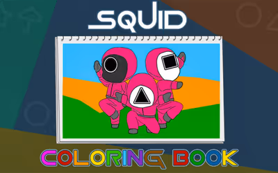 Squid Coloring Book