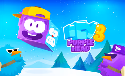 Icy Purple Head 3