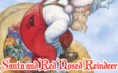 Santa and Red Nosed Reindeer Puzzle