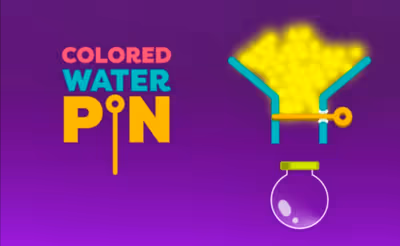 Colored Water & Pin