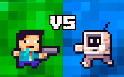 Noob Super Agent vs Robots