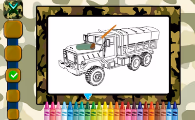 Military Trucks Coloring