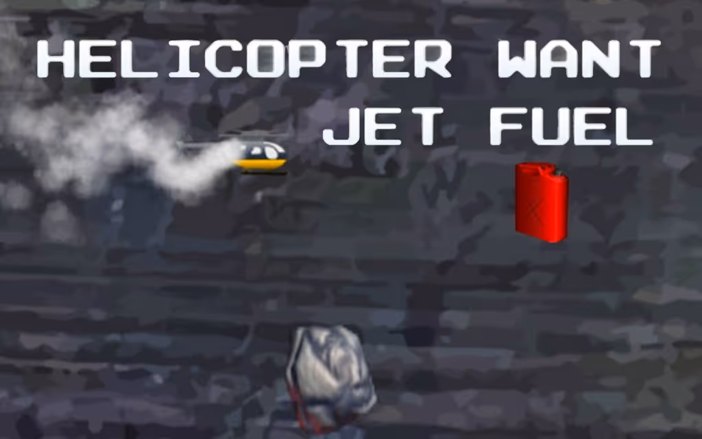 Helicopter Want Jet Fuel